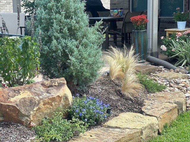 Front-Yard Xeriscape Planting & Planted Beds VIII in Conroe, TX