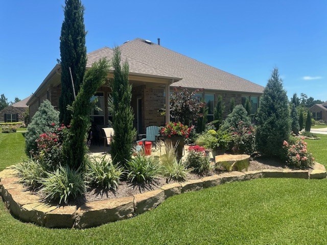 Front-Yard Xeriscape Planting & Planted Beds XI in Conroe, TX