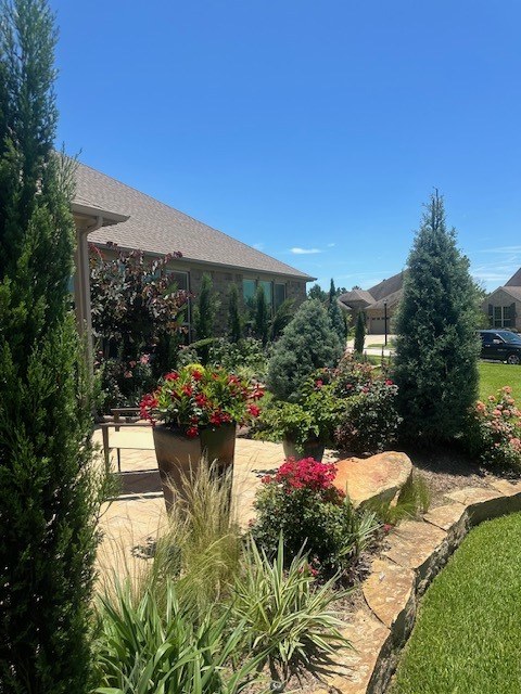 Front-Yard Xeriscape Planting & Planted Beds XII in Conroe, TX