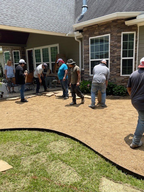 Flagstone Patio with Fire Feature VI