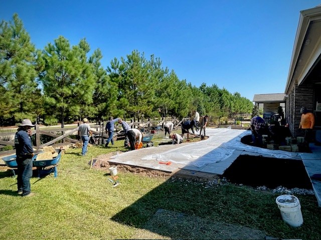 Flagstone Dry Creek Bed & Patio III