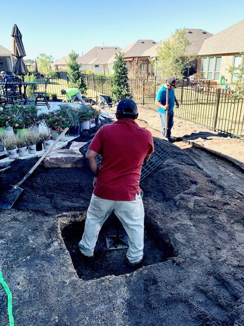 Dry Creek Bed & Planted Beds