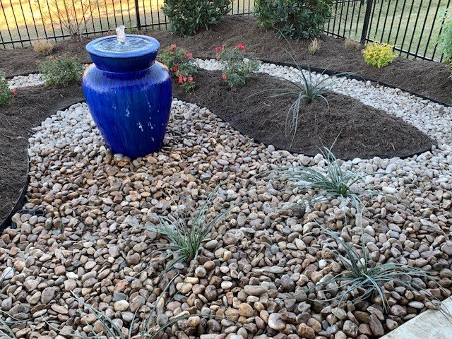 Vanishing urn and dry creek in Montgomery County — after